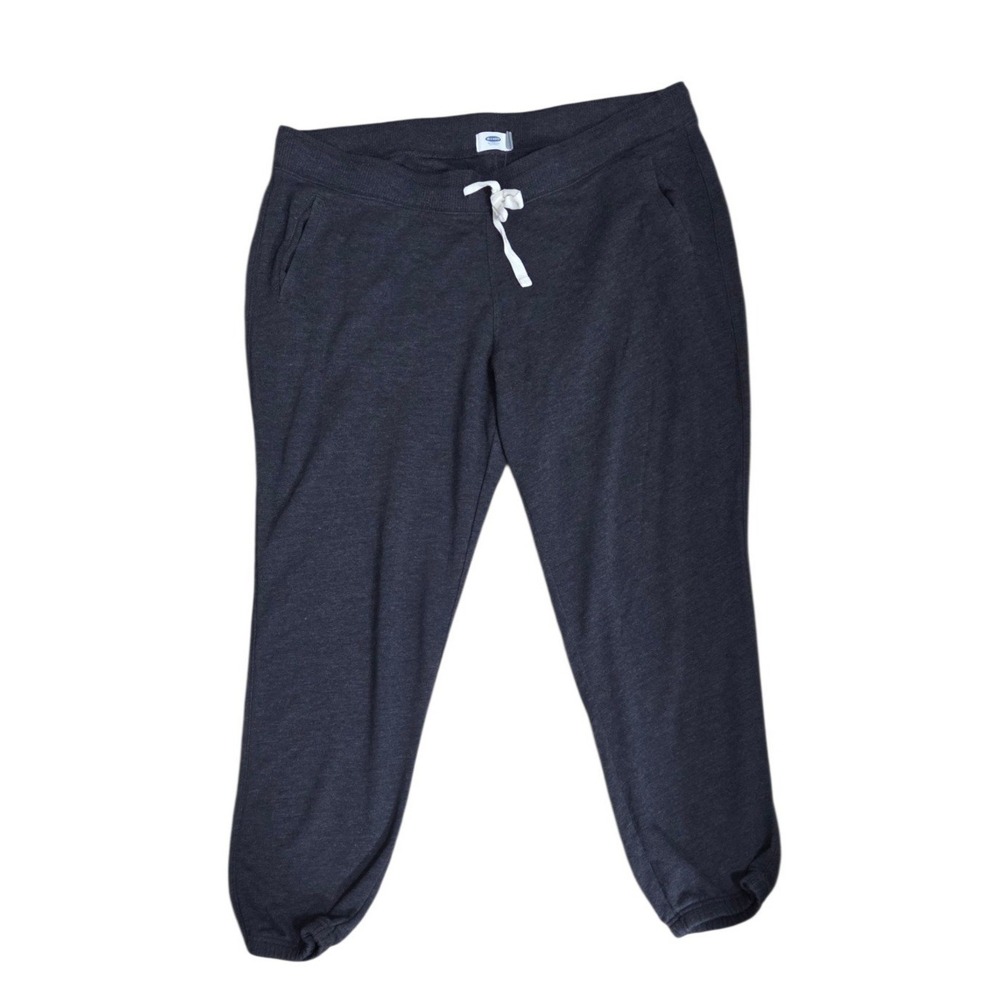 Old‎ Navy Women's Dark Gray Joggers Sweatpants Pants Solid Drawstring Size XL